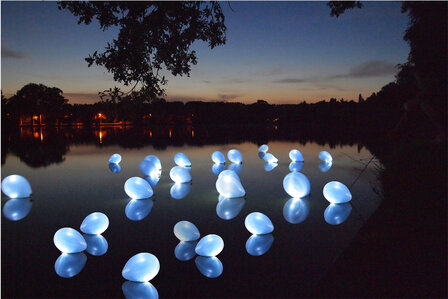 Blauwe Waterdichte led ballon lampjes 10 stuks