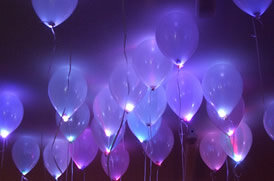 Roze Waterdichte led ballon lampjes 10 stuks